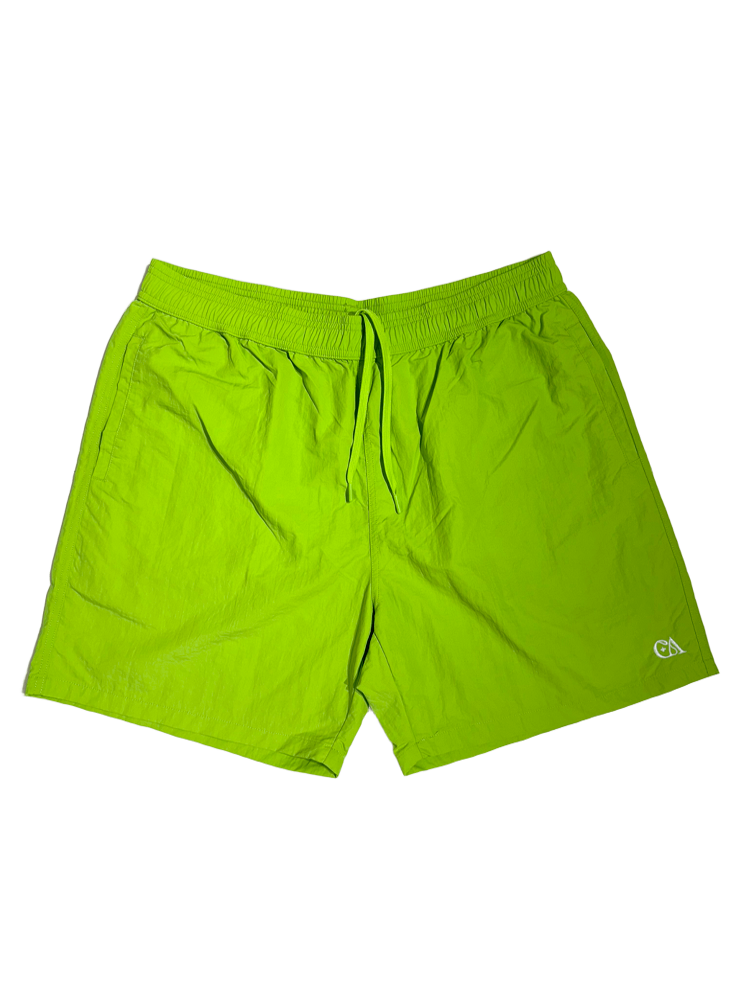 Capri Nylon Shorts Green